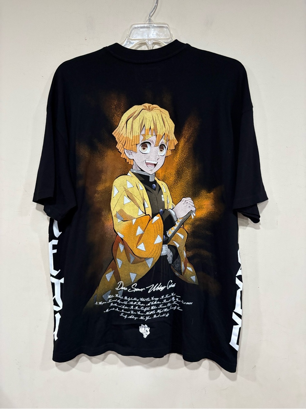 Darc Sport x Demon Slayer Side by Side T-shirt of Zenitsu Agatsuma Size Large